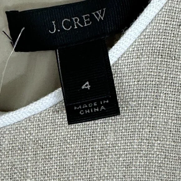 J. Crew Linen Career Dress Women's Size 4 - Picture 8 of 13